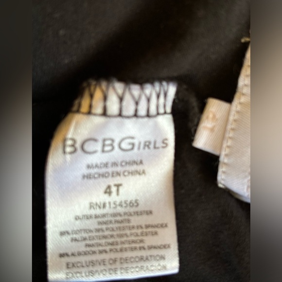 BCBG Girls Size 4T Foil Heart Bonjour 2 Piece Set - Picture 8 of 8